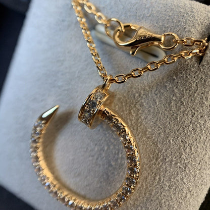 [：Polaidi Jewelry]JUSTE NECKLACE PINK GOLD DIAMONDS