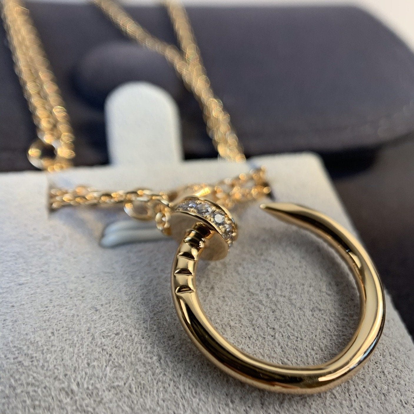 [：Polaidi Jewelry]JUSTE NECKLACE PINK GOLD DIAMONDS