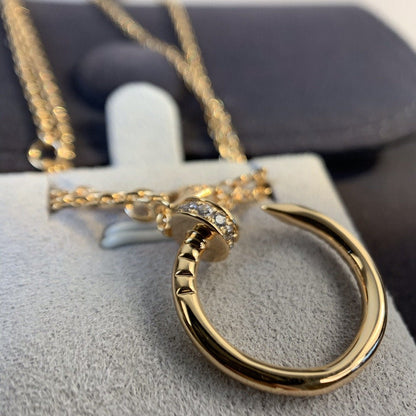 [：Polaidi Jewelry]JUSTE NECKLACE PINK GOLD DIAMONDS