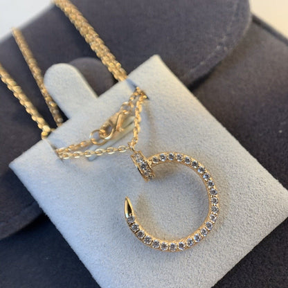[：Polaidi Jewelry]JUSTE NECKLACE PINK GOLD DIAMONDS