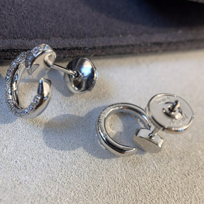 [：Polaidi Jewelry]JUSTE EARRINGS SILVER DIAMONDS