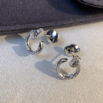 [Polaidi Jewelry]JUSTE EARRINGS SILVER DIAMONDS