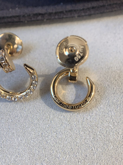 [Polaidi Jewelry]JUSTE EARRINGS GOLD DIAMONDS