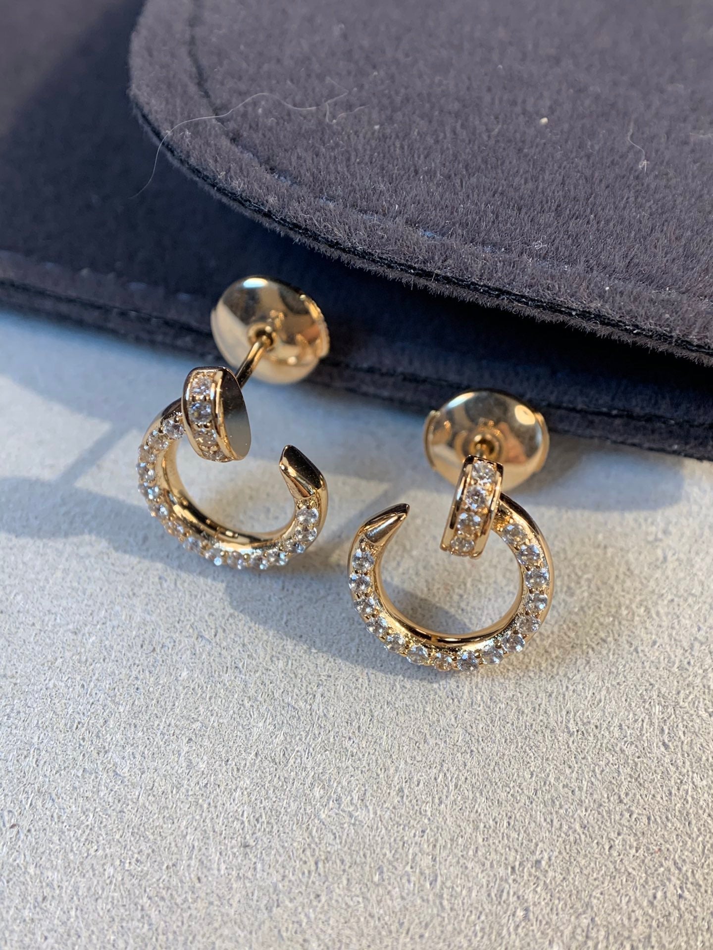 [Polaidi Jewelry]JUSTE EARRINGS GOLD DIAMONDS