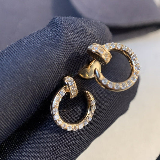 [Polaidi Jewelry]JUSTE EARRINGS GOLD DIAMONDS