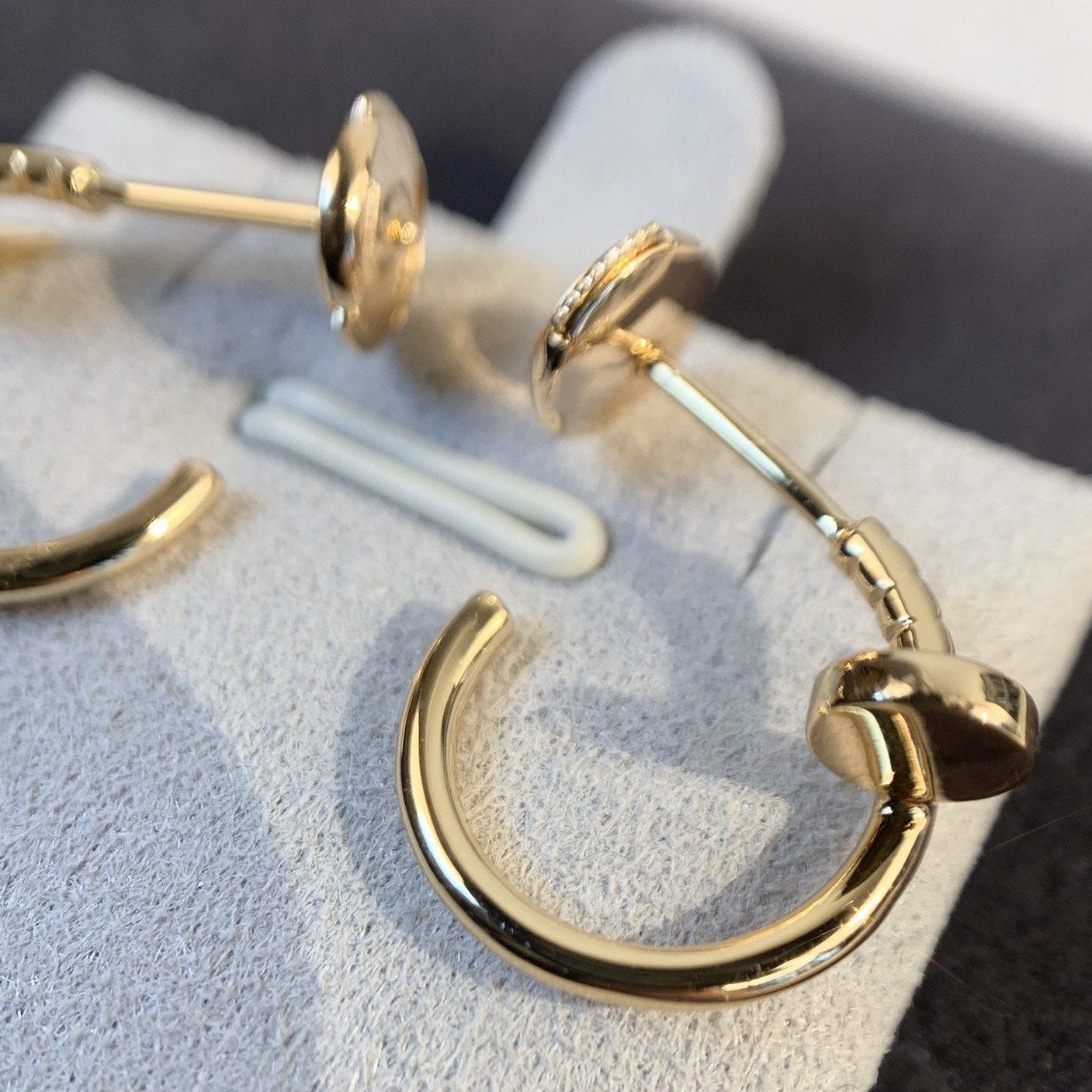 [：Polaidi Jewelry]JUSTE EARRINGS PINK GOLD