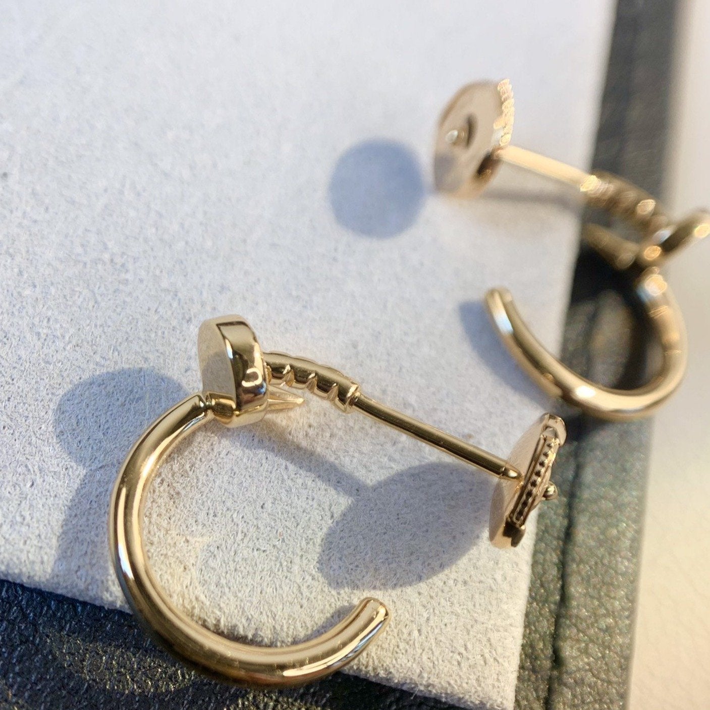 [：Polaidi Jewelry]JUSTE EARRINGS PINK GOLD