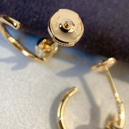 [：Polaidi Jewelry]JUSTE EARRINGS PINK GOLD