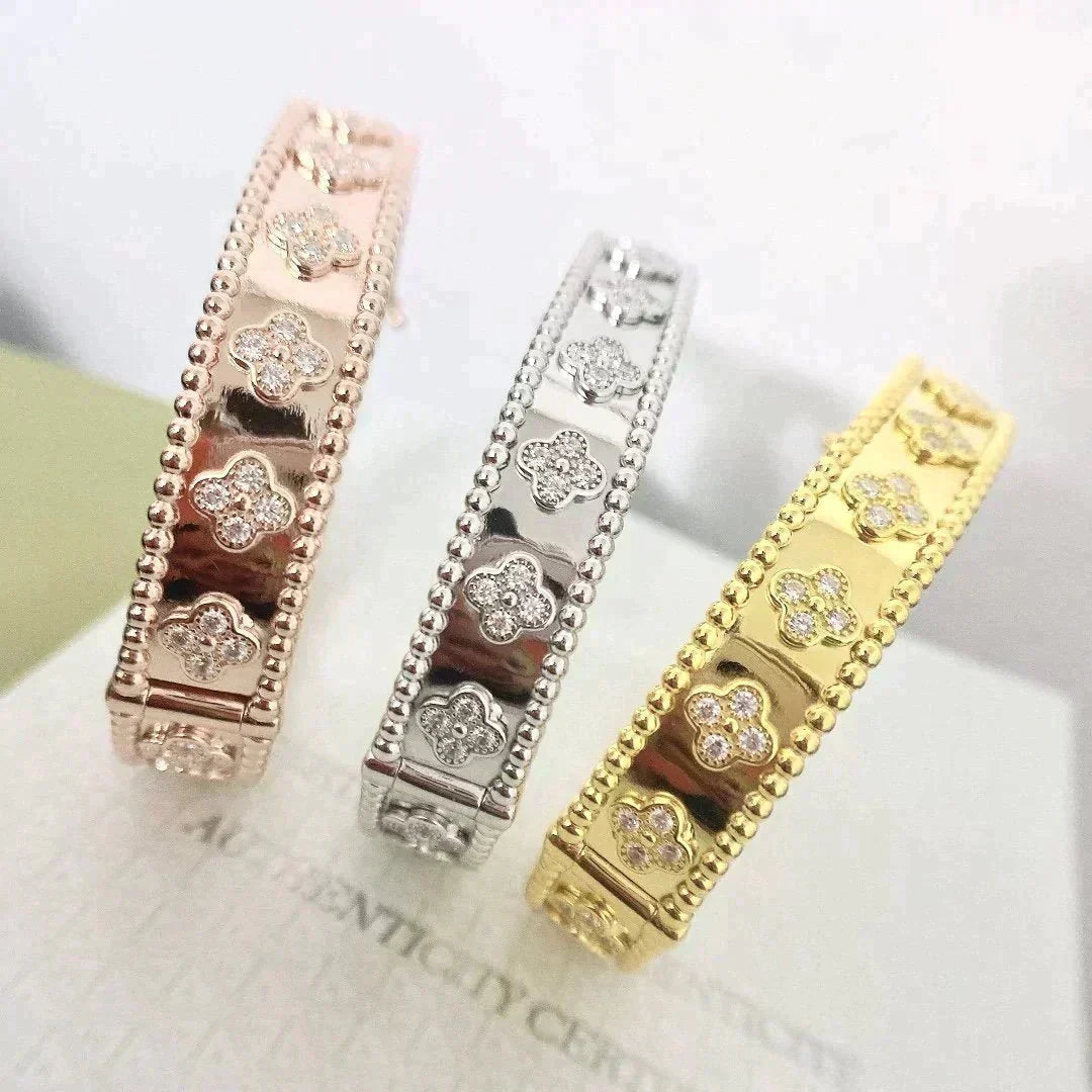 [：Polaidi Jewelry]CLOVER BRACELET 8MM DIAMONDS