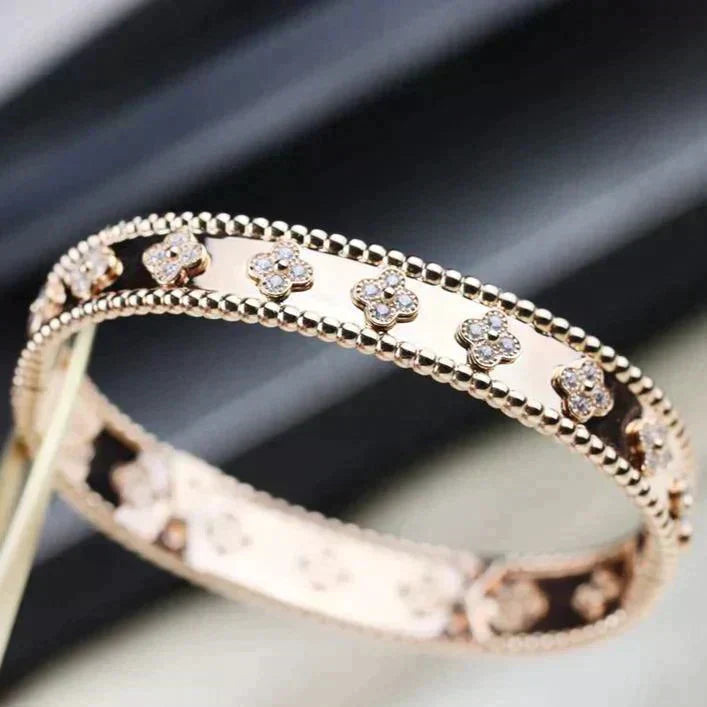 [：Polaidi Jewelry]CLOVER BRACELET 8MM DIAMONDS