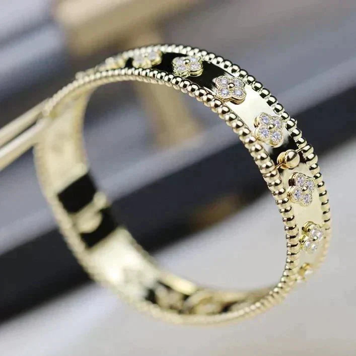 [：Polaidi Jewelry]CLOVER BRACELET 8MM DIAMONDS