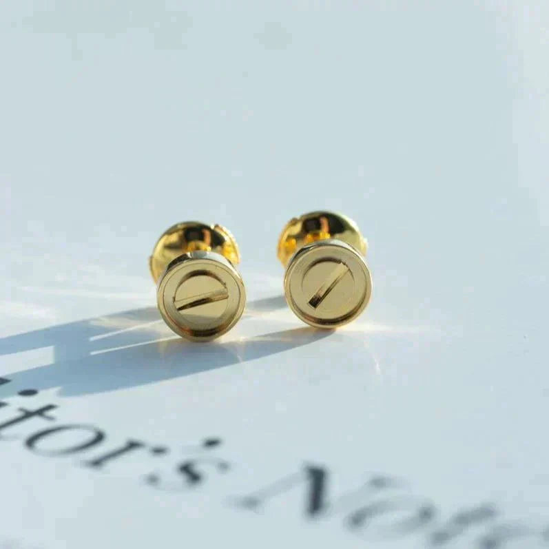 [Polaidi Jewelry]LOVE EARRINGS GOLD 10MM