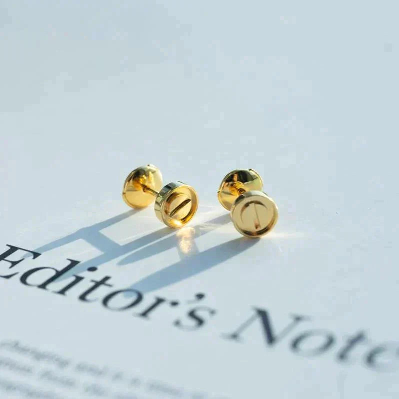 [：Polaidi Jewelry]LOVE EARRINGS GOLD 10MM