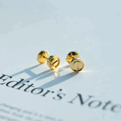 [：Polaidi Jewelry]LOVE EARRINGS GOLD 10MM