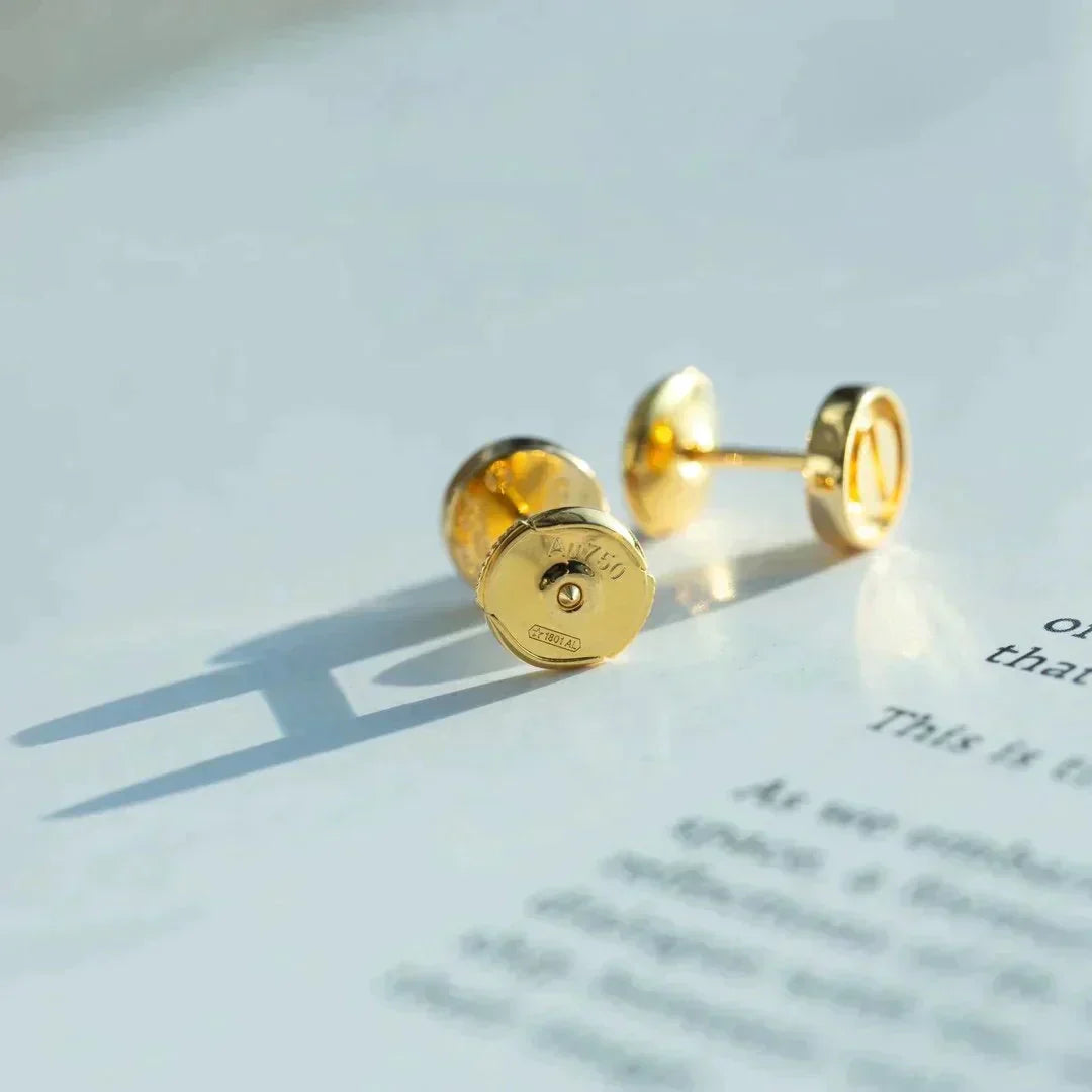 [：Polaidi Jewelry]LOVE EARRINGS GOLD 10MM