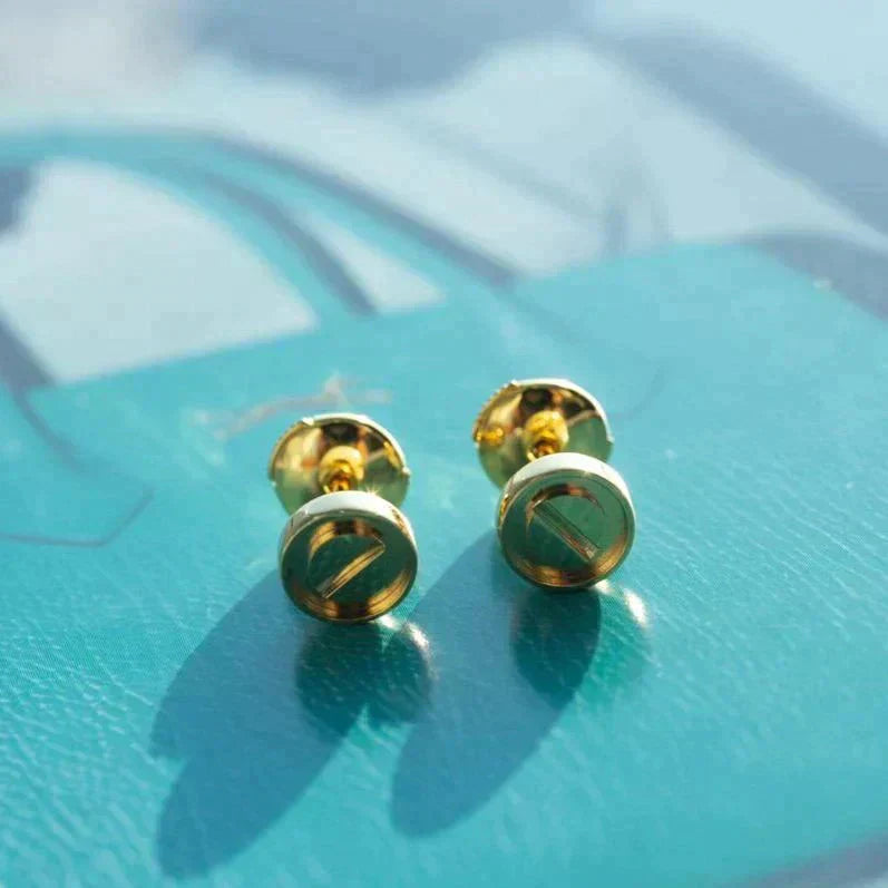 [：Polaidi Jewelry]LOVE EARRINGS GOLD 10MM