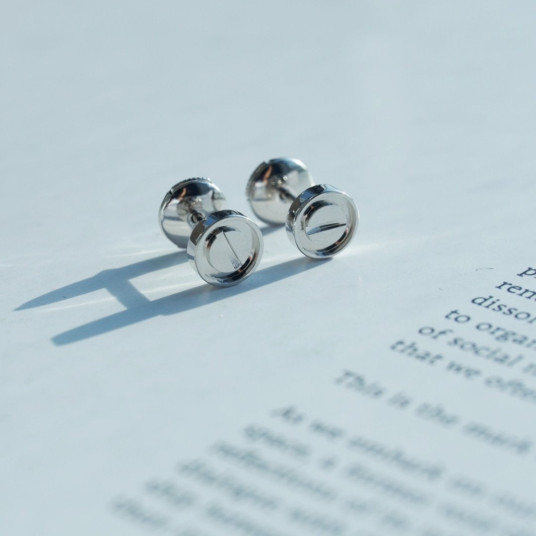 [Polaidi Jewelry]LOVE EARRINGS SILVER 10MM