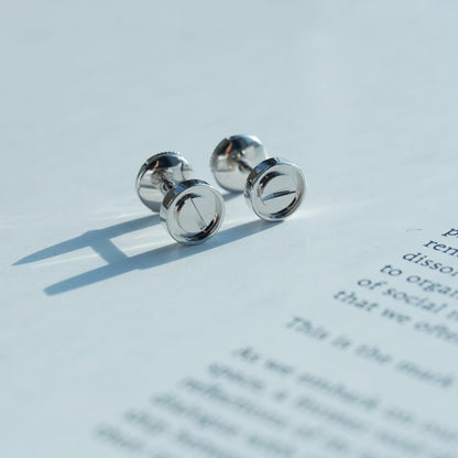 [Polaidi Jewelry]LOVE EARRINGS SILVER 10MM