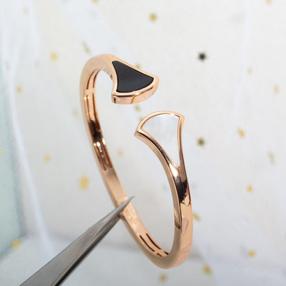 [Polaidi Jewelry]DREAM BRACELET OPEN PINK GOLD MOP
