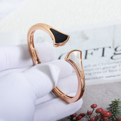 [Polaidi Jewelry]DREAM BRACELET OPEN PINK GOLD MOP