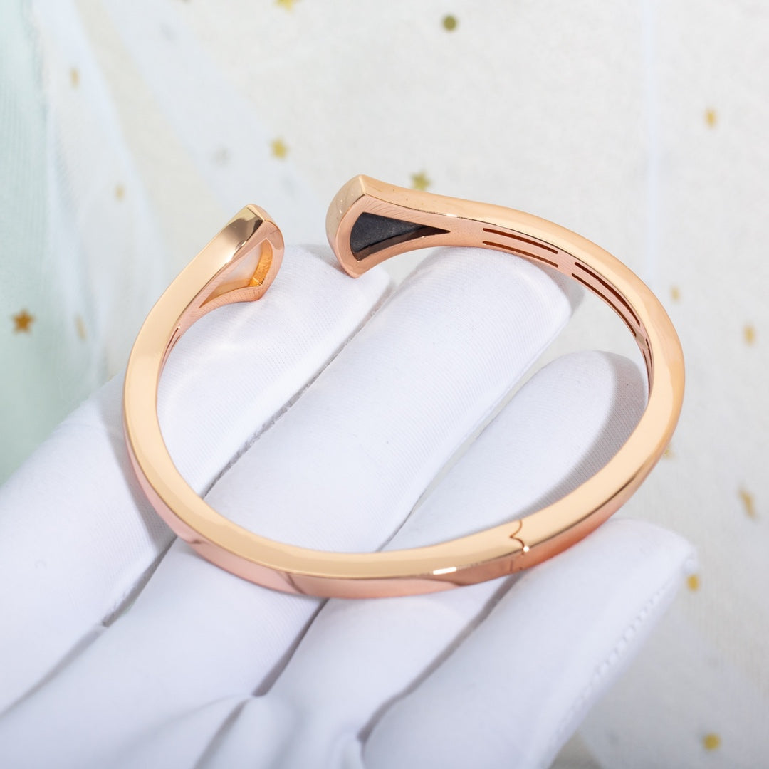 [Polaidi Jewelry]DREAM BRACELET OPEN PINK GOLD MOP
