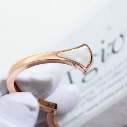 [Polaidi Jewelry]DREAM BRACELET OPEN PINK GOLD MOP