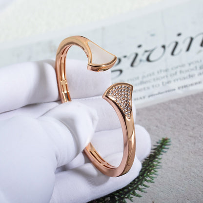[Polaidi Jewelry]DREAM BRACELET OPEN PINK GOLD MOP DIAMOND