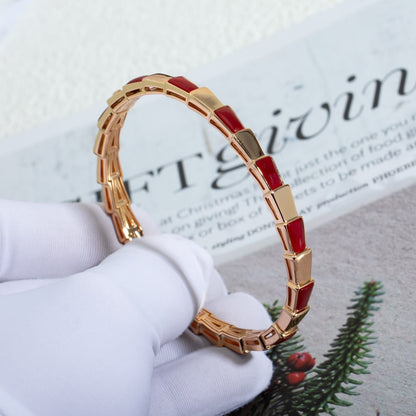 [Polaidi Jewelry]SERPENTI BRACELET PINK GOLD RUBELLITE