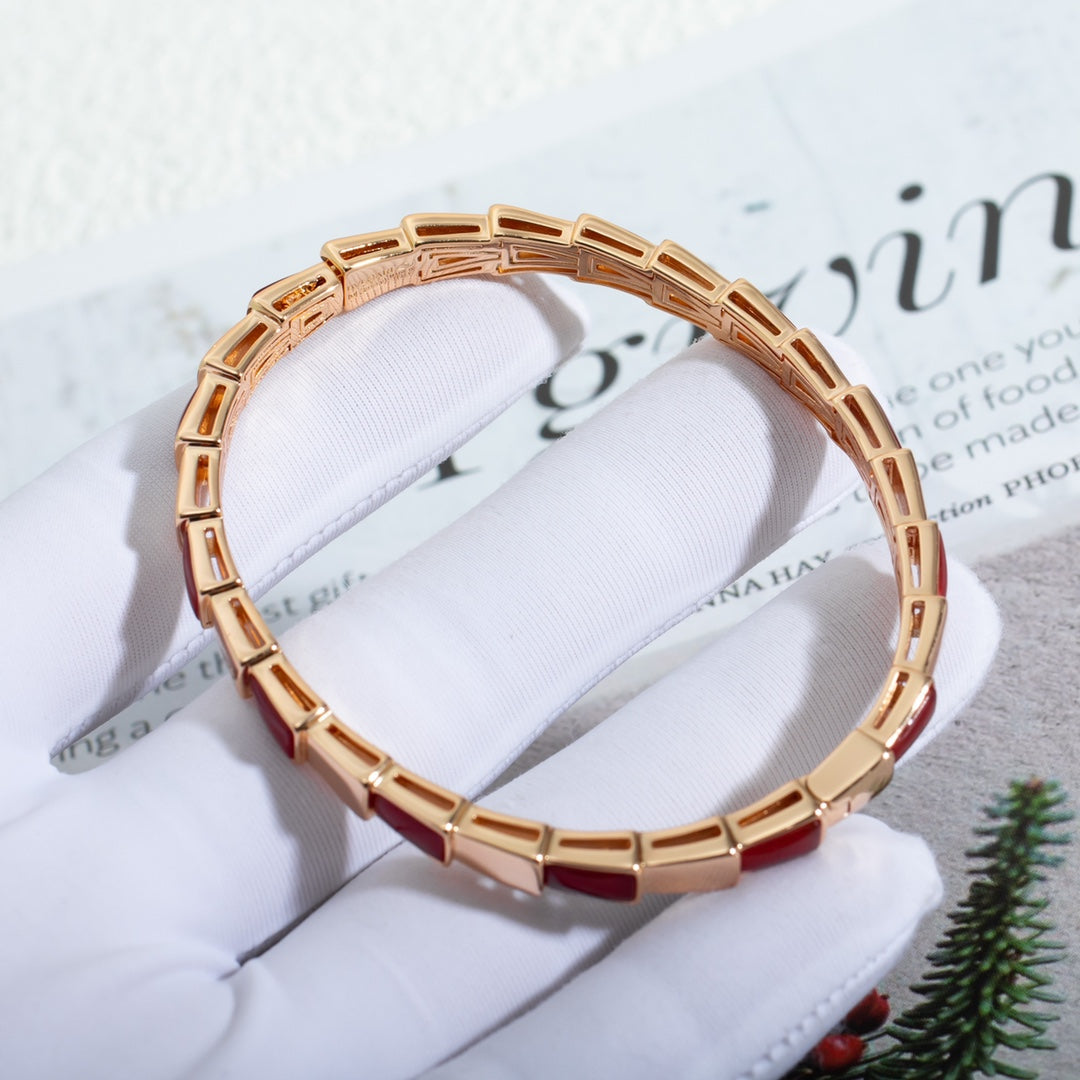 [Polaidi Jewelry]SERPENTI BRACELET PINK GOLD RUBELLITE