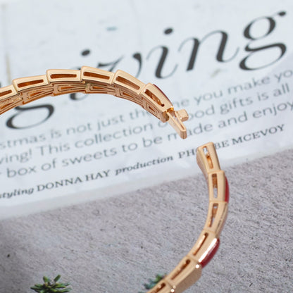 [Polaidi Jewelry]SERPENTI BRACELET PINK GOLD RUBELLITE