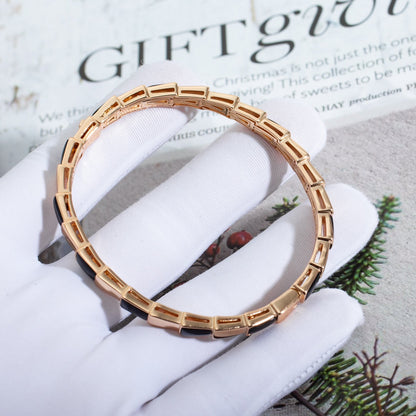 [Polaidi Jewelry]SERPENTI BRACELET PINK GOLD ONYX
