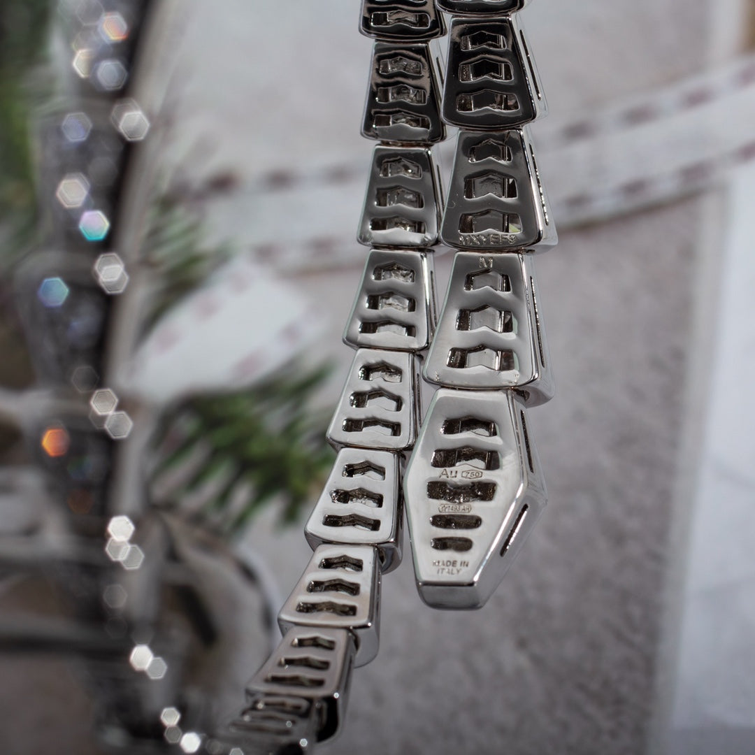 [Polaidi Jewelry]SERPENTI BRACELET 6MM SILVER DIAMOND