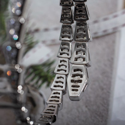 [Polaidi Jewelry]SERPENTI BRACELET 6MM SILVER DIAMOND