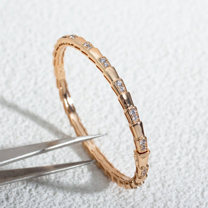[Polaidi Jewelry]SERPENTI BRACELET PINK GOLD DIAMOND