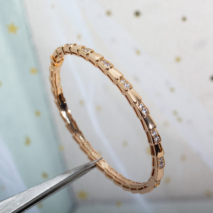 [Polaidi Jewelry]SERPENTI BRACELET PINK GOLD DIAMOND