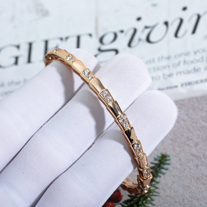 [Polaidi Jewelry]SERPENTI BRACELET PINK GOLD DIAMOND