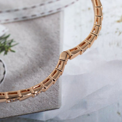 [Polaidi Jewelry]SERPENTI SMALL BRACELET PINK GOLD DIAMOND