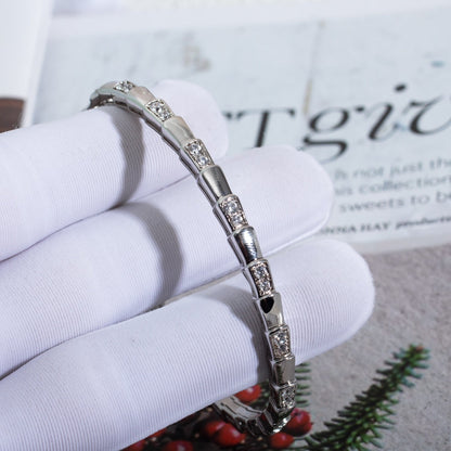 [Polaidi Jewelry]SERPENTI BRACELET SILVER DIAMOND