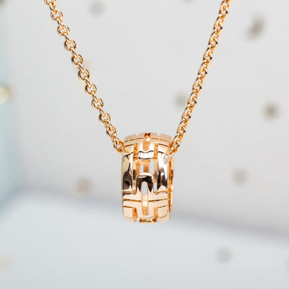 [Polaidi Jewelry]PARENTESI NECKLACE PINK GOLD