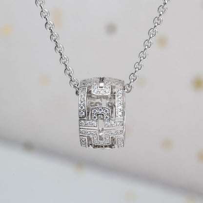 [Polaidi Jewelry]PARENTESI NECKLACE SILVER DIAMOND