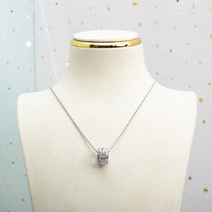 [Polaidi Jewelry]PARENTESI NECKLACE SILVER DIAMOND