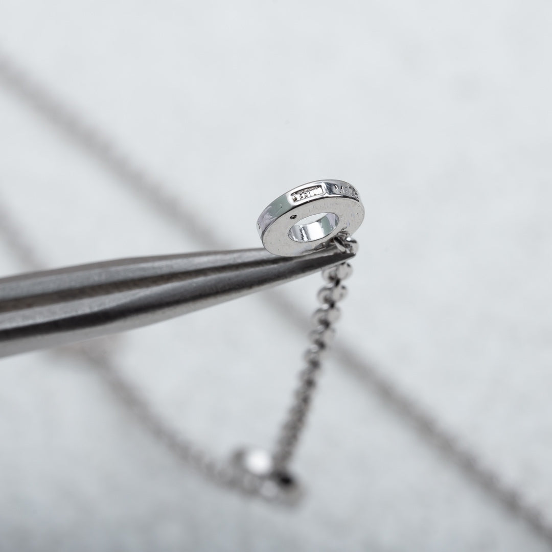 [Polaidi Jewelry]PARENTESI NECKLACE SILVER DIAMOND