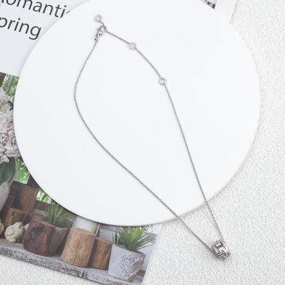 [Polaidi Jewelry]PARENTESI NECKLACE SILVER DIAMOND