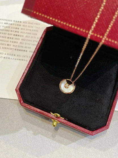 [Polaidi Jewelry]AMULETTE ROSE GOLD MOP NECKLACE