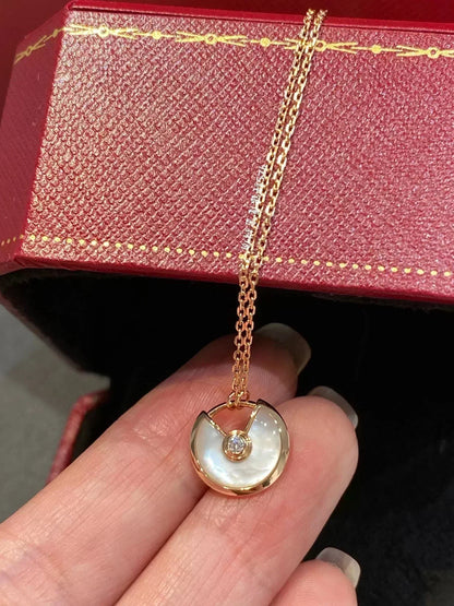 [Polaidi Jewelry]AMULETTE ROSE GOLD MOP NECKLACE