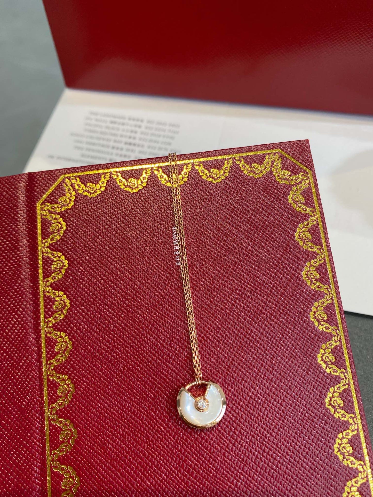 [：Polaidi Jewelry]AMULETTE ROSE GOLD MOP NECKLACE