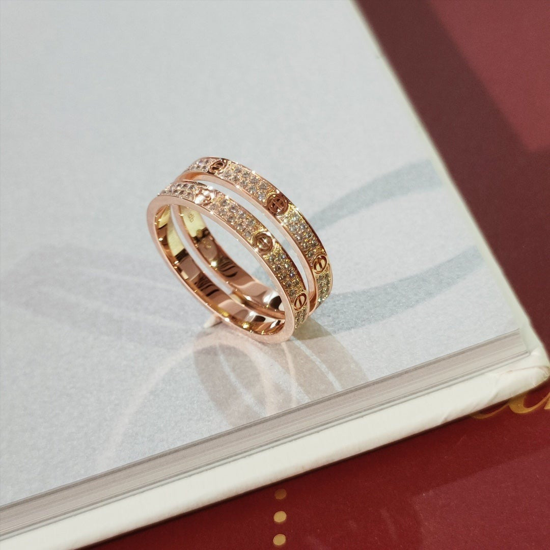 [Polaidi Jewelry]LOVE RING 2.65MM DIAMOND