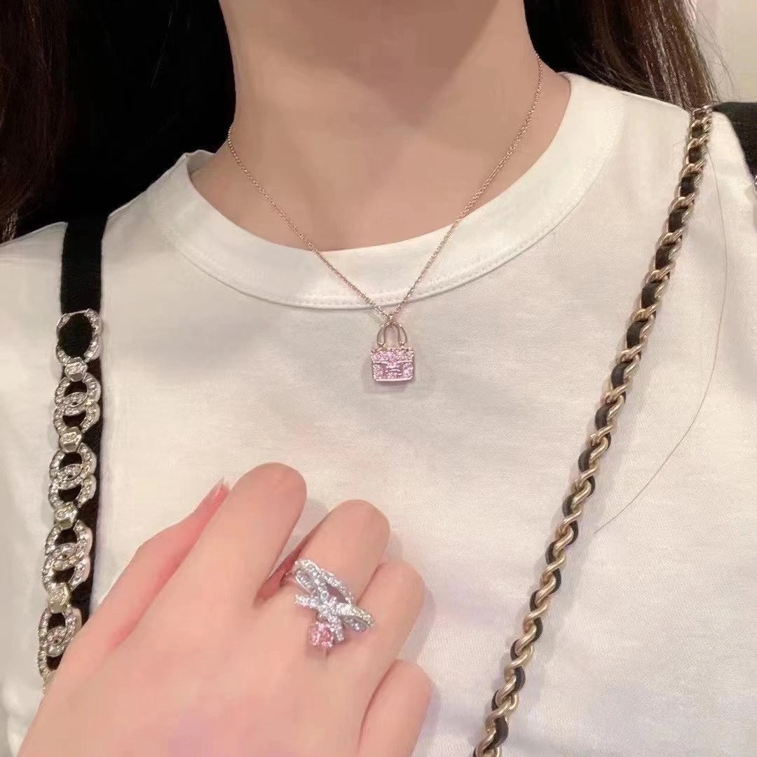 [：Polaidi Jewelry]CONSTANCE PEDANT PURPLE DIAMOND NECKLACE