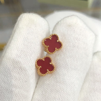 [Polaidi Jewelry]CLOVER MINI GOLD EARRINGS