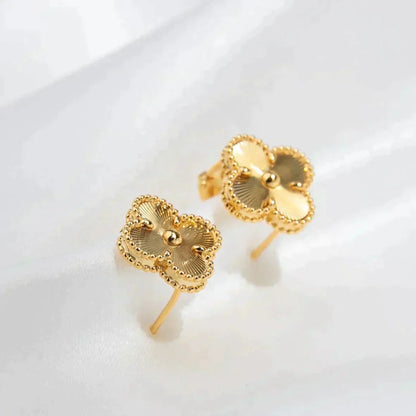 [Polaidi Jewelry]CLOVER MEDIUM 1 MOTIFS LASER EARRINGS